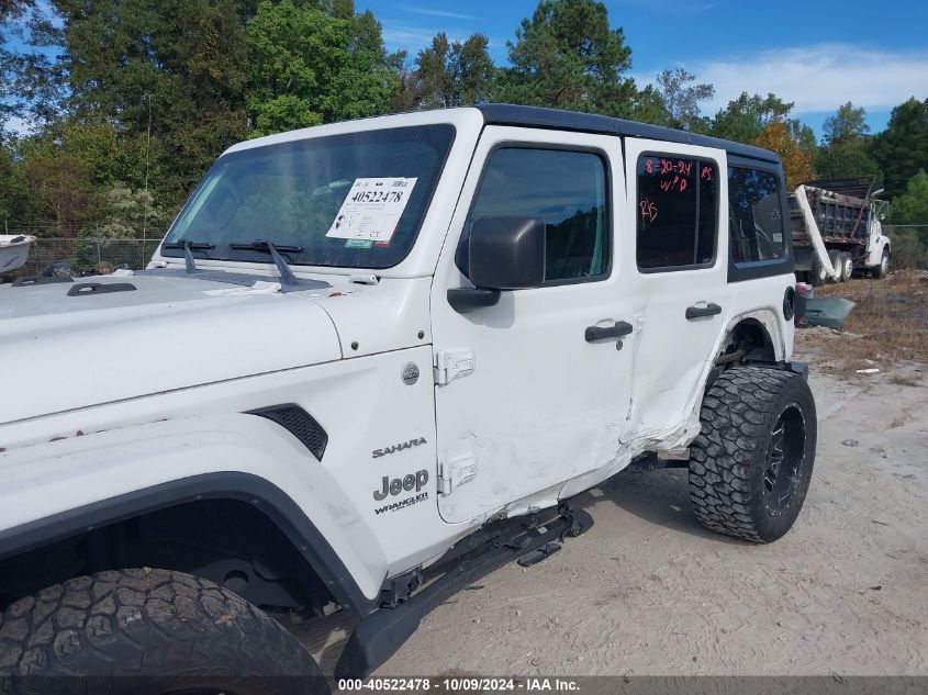 2018 Jeep Wrangler Unlimited Sahara 4X4 VIN: 1C4HJXEG4JW220092 Lot: 40522478