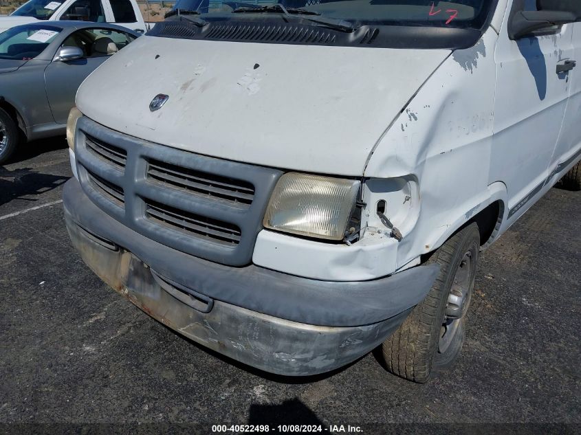 2000 Dodge Ram Van B2500 VIN: 2B7JB21Y3YK135014 Lot: 40522498