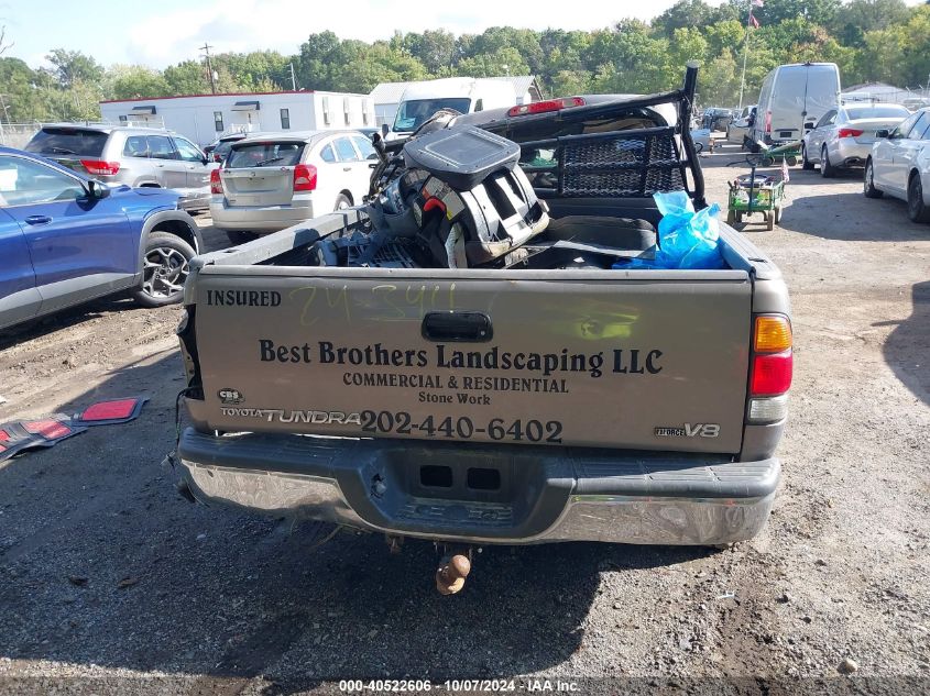 2001 Toyota Tundra Access Cab Limited VIN: 5TBRT38181S156419 Lot: 40522606