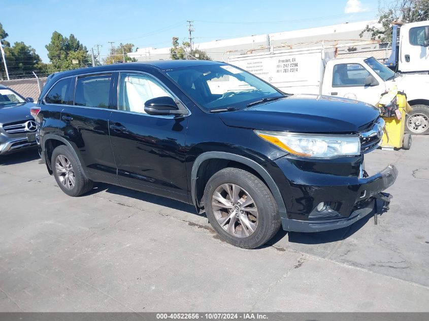 5TDBKRFHXGS256304 2016 TOYOTA HIGHLANDER - Image 1