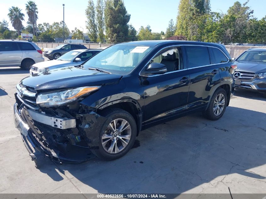 5TDBKRFHXGS256304 2016 TOYOTA HIGHLANDER - Image 2