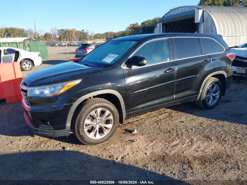 5TDBKRFH1GS259365 2016 TOYOTA HIGHLANDER - Image 2