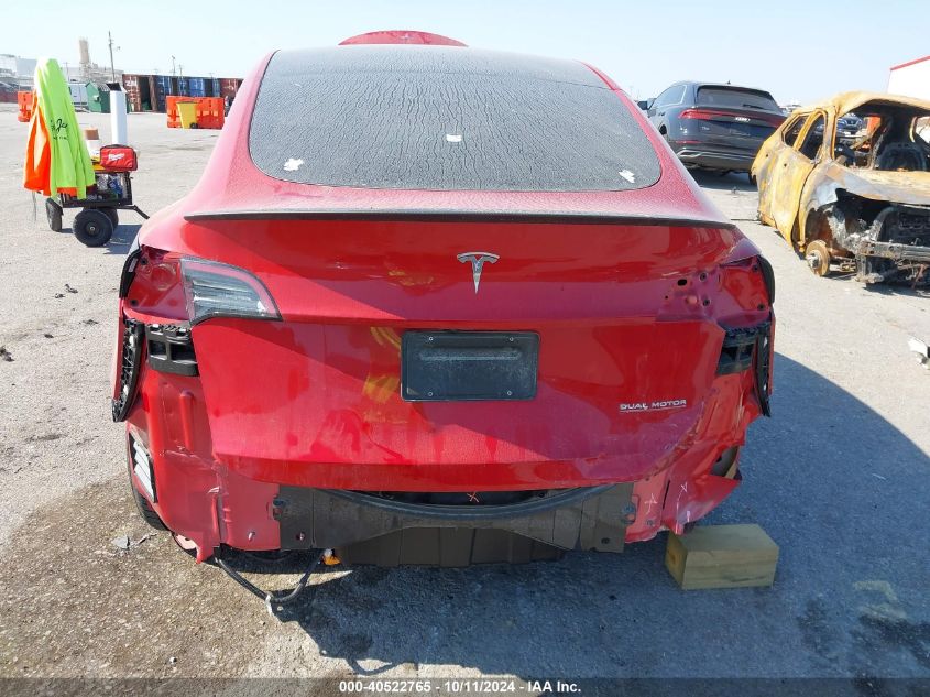 2023 Tesla Model Y Awd/Performance Dual Motor All-Wheel Drive VIN: 7SAYGDEF2PF972183 Lot: 40522765