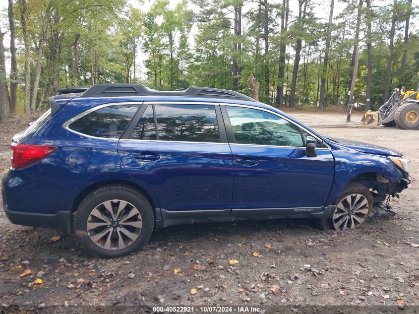 2015 Subaru Outback 3.6R Limited VIN: 4S4BSENC1F3329599 Lot: 40522921