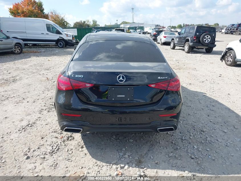 2023 Mercedes-Benz C 300 4Matic VIN: W1KAF4HBXPR129424 Lot: 40522950