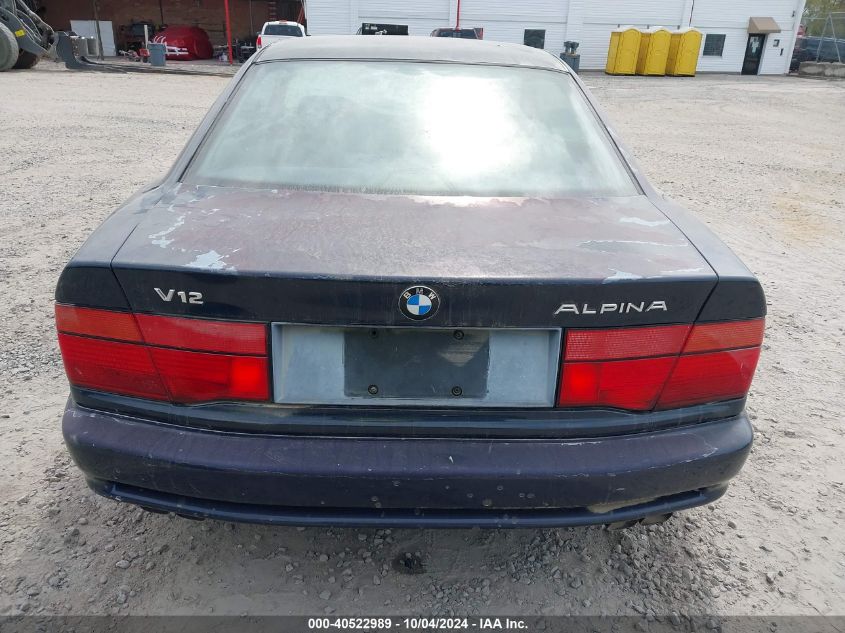 1992 BMW 850 I Automatic VIN: WBAEG2313NCB74376 Lot: 40522989