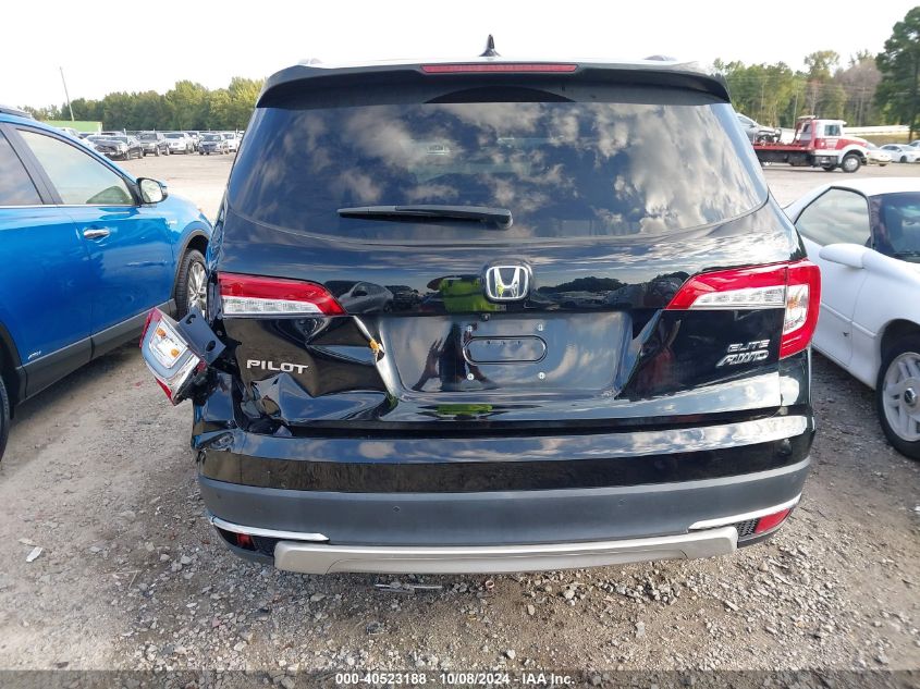 5FNYF6H07KB005578 2019 Honda Pilot Elite