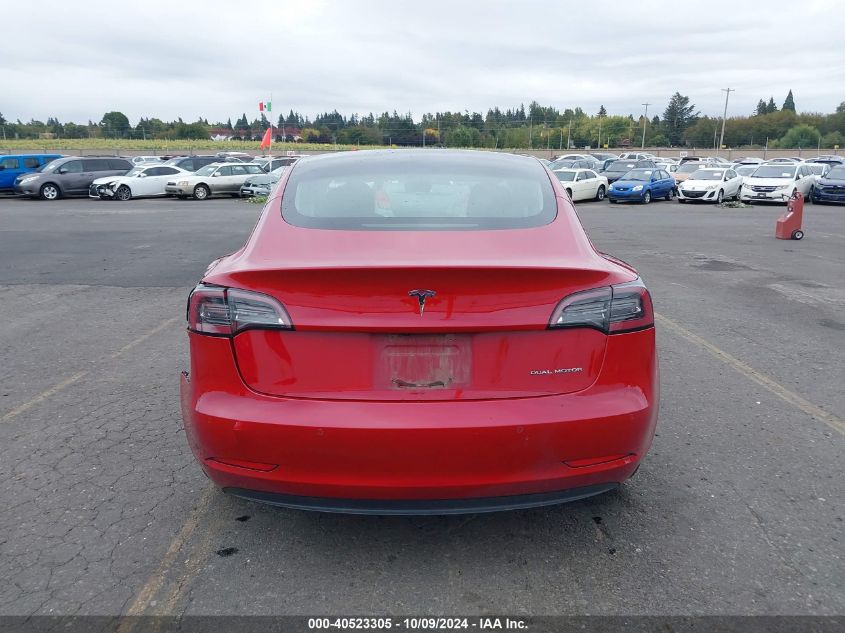 2018 Tesla Model 3 Long Range/Performance VIN: 5YJ3E1EB7JF114661 Lot: 40523305