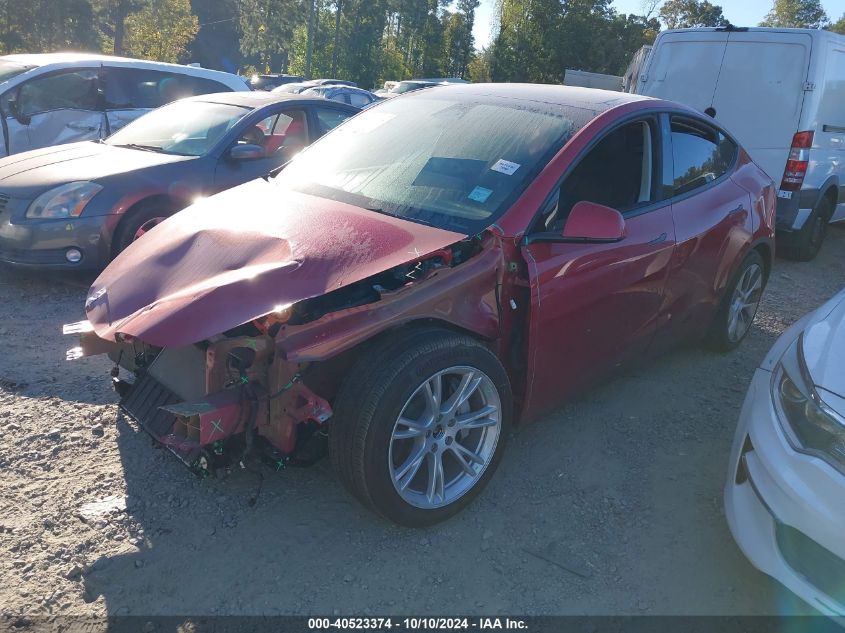 2023 Tesla Model Y Awd/Long Range Dual Motor All-Wheel Drive VIN: 7SAYGDEE7PF667592 Lot: 40523374