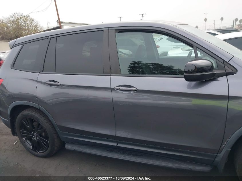 2019 Honda Passport Sport VIN: 5FNYF7H20KB007681 Lot: 40523377