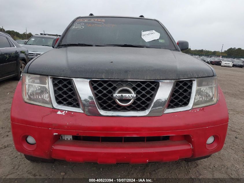 2006 Nissan Pathfinder Se VIN: 5N1AR18UX6C650092 Lot: 40523394