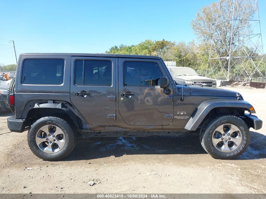 2017 Jeep Wrangler Unlimited Sahara 4X4 VIN: 1C4BJWEG6HL665641 Lot: 40523415