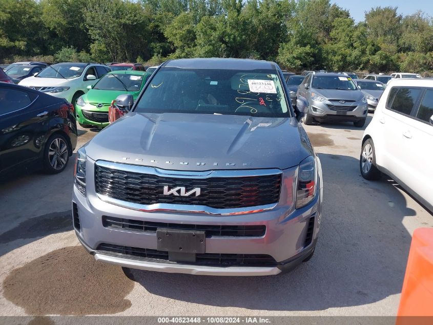 2022 Kia Telluride Lx VIN: 5XYP24HC8NG298782 Lot: 40523448