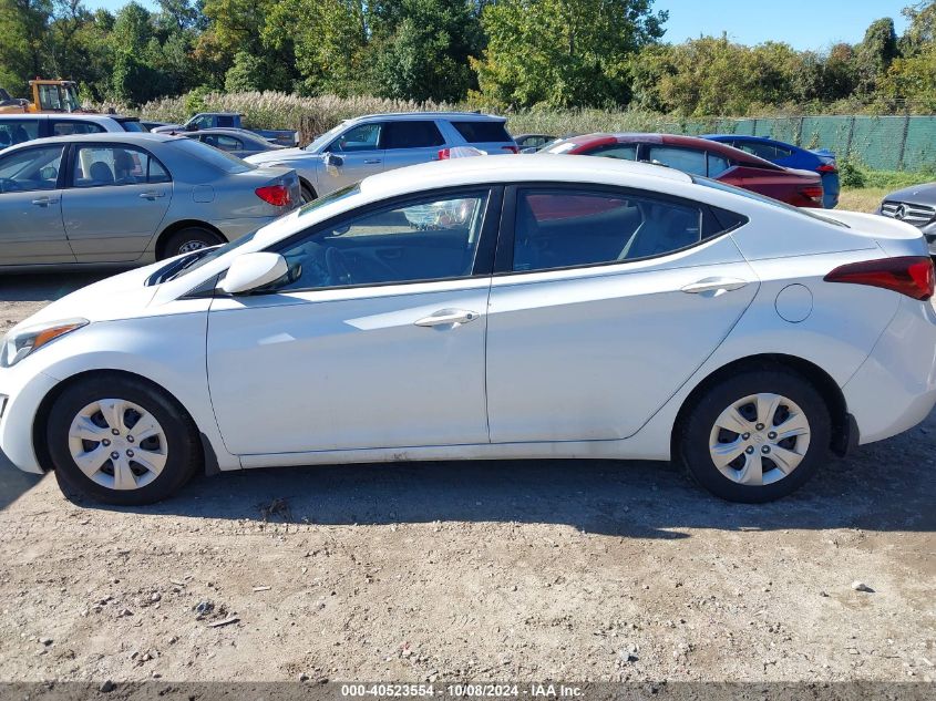 5NPDH4AE4GH668778 2016 Hyundai Elantra Se