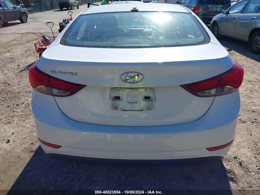 5NPDH4AE4GH668778 2016 Hyundai Elantra Se