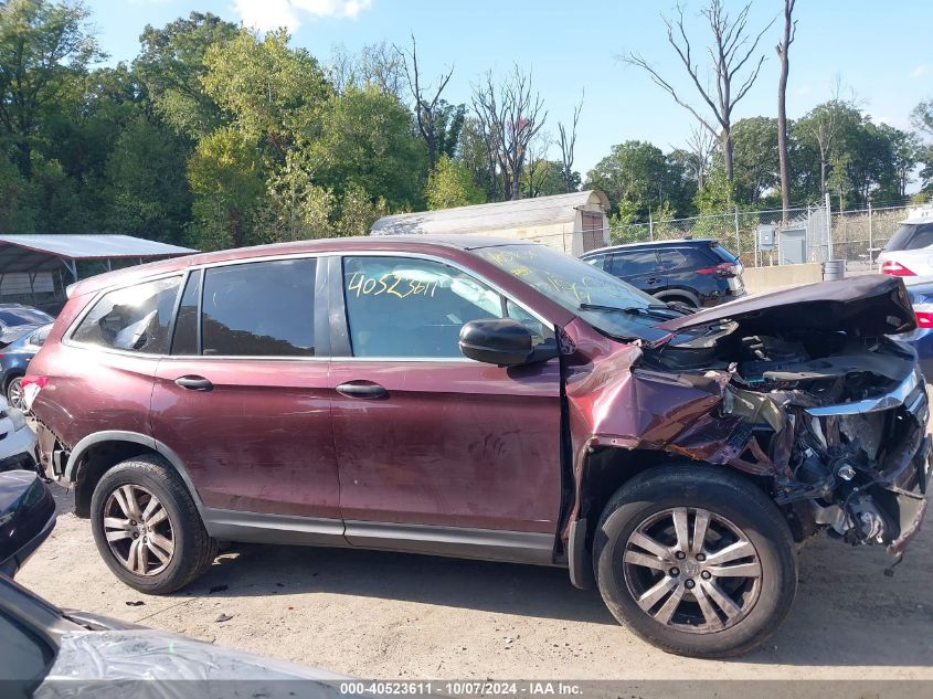 5FNYF5H14GB059446 2016 Honda Pilot Lx