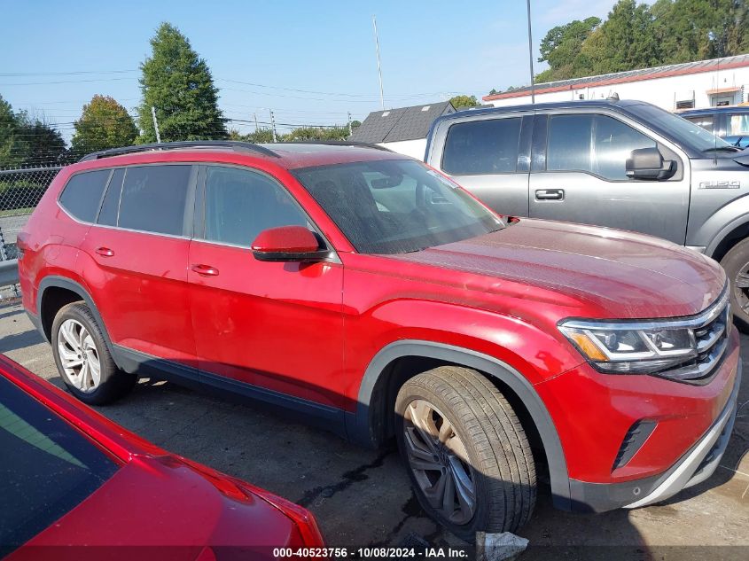 2021 Volkswagen Atlas 3.6L V6 Se W/Technology VIN: 1V2JR2CA6MC507966 Lot: 40523756