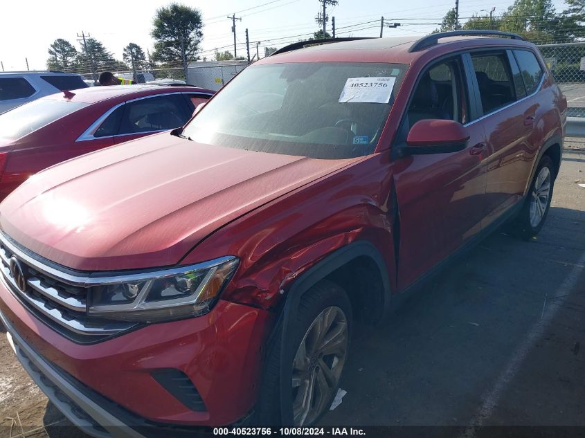 2021 Volkswagen Atlas 3.6L V6 Se W/Technology VIN: 1V2JR2CA6MC507966 Lot: 40523756