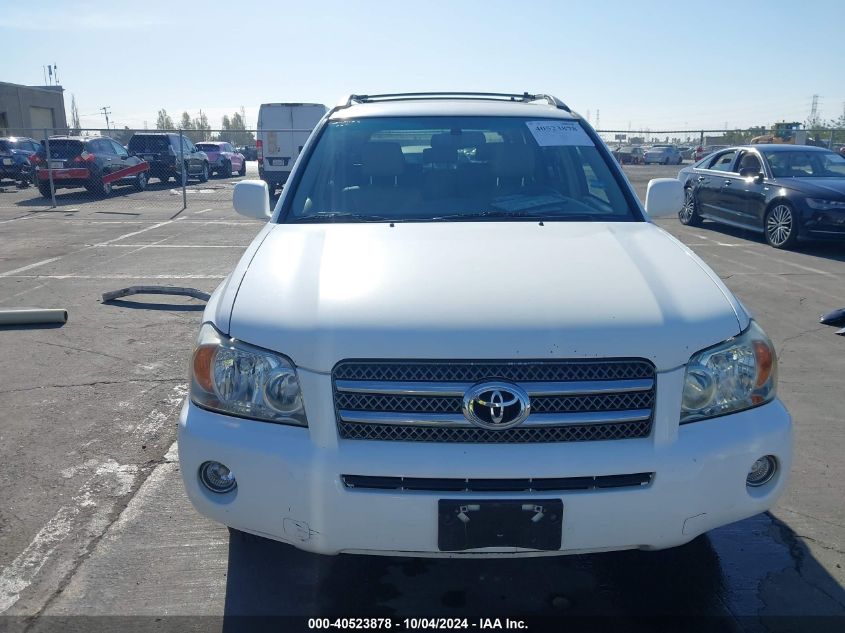 JTEDW21A070020175 2007 Toyota Highlander Hybrid Limited V6