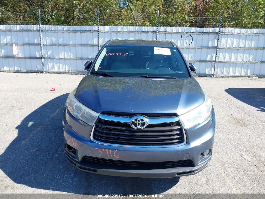 5TDJKRFH4FS106649 2015 Toyota Highlander Xle V6