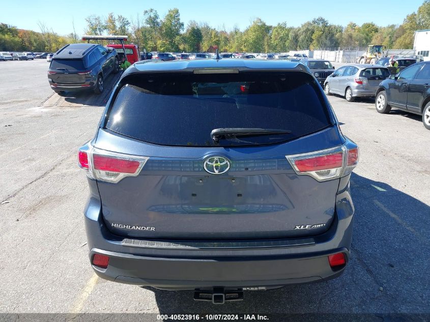 5TDJKRFH4FS106649 2015 Toyota Highlander Xle V6