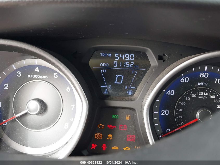 KMHDH4AE9CU204221 2012 Hyundai Elantra Limited (Ulsan Plant)