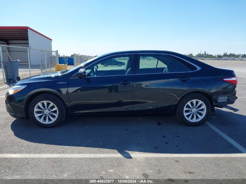 2015 Toyota Camry Hybrid Le VIN: 4T1BD1FK0FU163806 Lot: 40523977