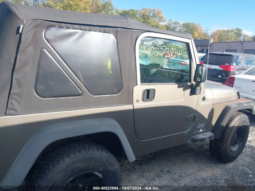 2003 Jeep Wrangler Sport VIN: 1J4FA49S23P302754 Lot: 40523994