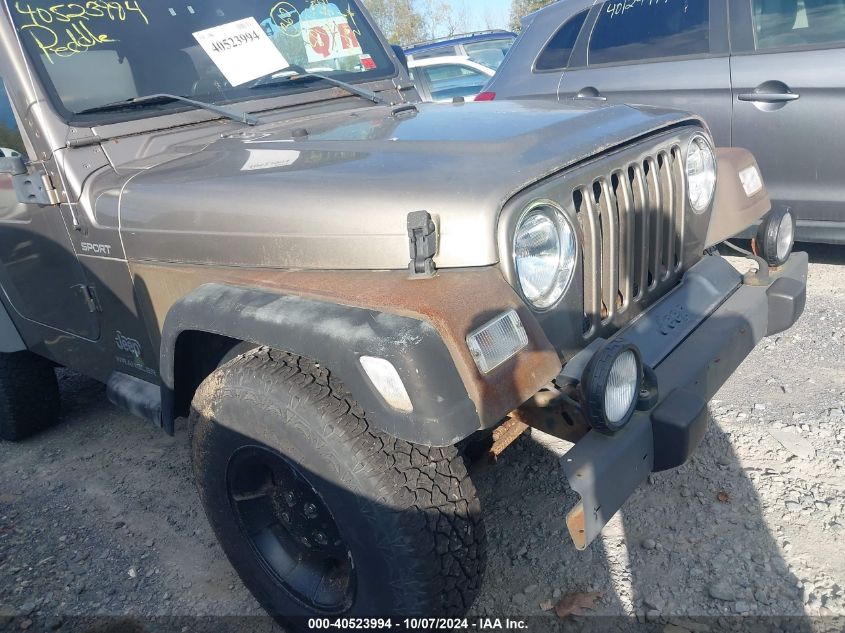 2003 Jeep Wrangler Sport VIN: 1J4FA49S23P302754 Lot: 40523994