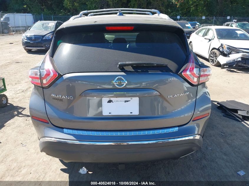 5N1AZ2MG7JN105986 2018 Nissan Murano S/Sl/Sv/Platinum