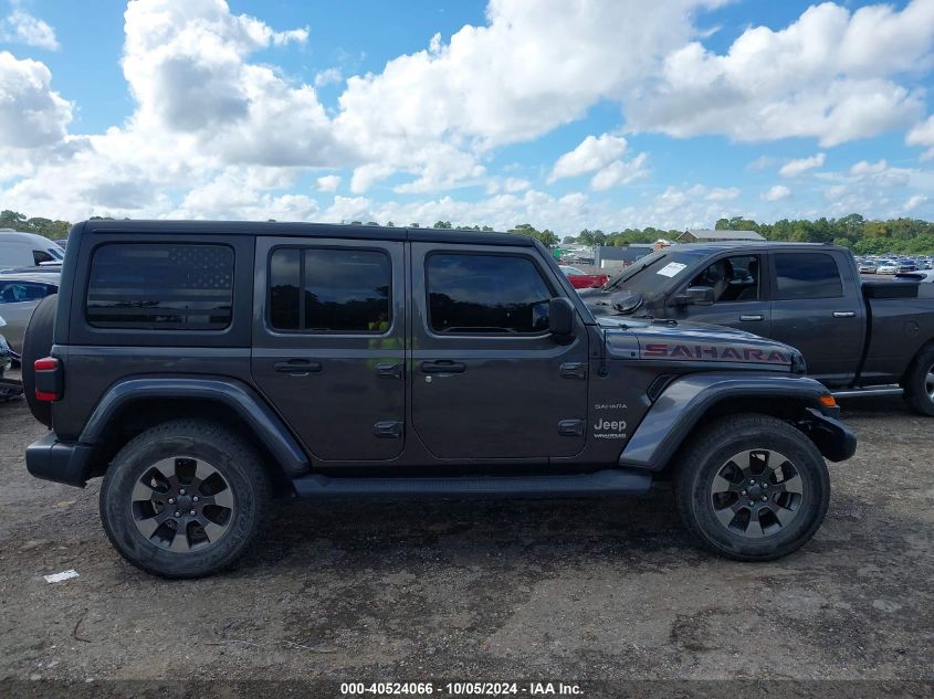 2018 Jeep Wrangler Unlimited Sahara 4X4 VIN: 1C4HJXEG7JW170238 Lot: 40524066