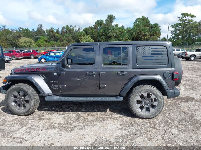 2018 Jeep Wrangler Unlimited Sahara 4X4 VIN: 1C4HJXEG7JW170238 Lot: 40524066