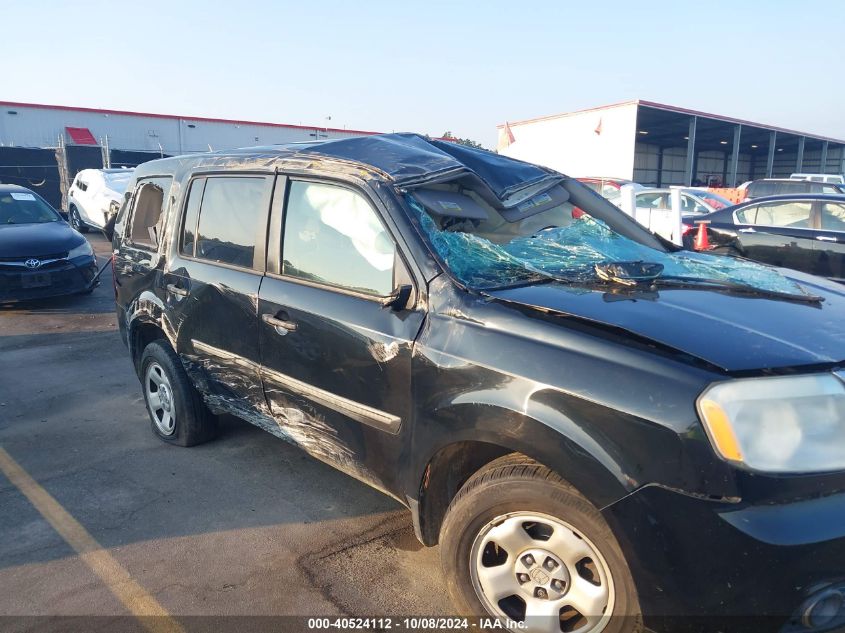 2013 Honda Pilot Lx VIN: 5FNYF3H26DB016591 Lot: 40524112