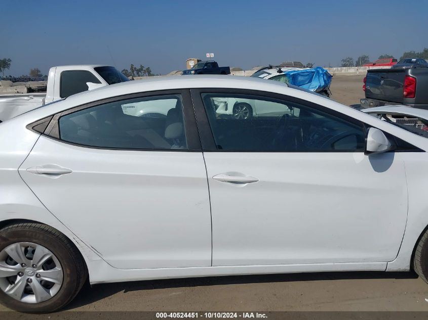 5NPDH4AE9GH717036 2016 Hyundai Elantra Se