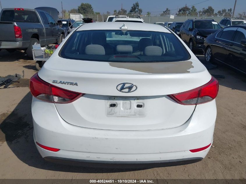 5NPDH4AE9GH717036 2016 Hyundai Elantra Se