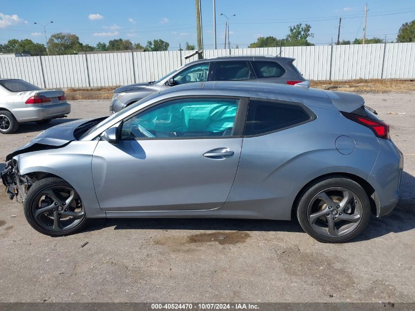 2019 Hyundai Veloster 2.0 VIN: KMHTG6AF9KU013982 Lot: 40524470