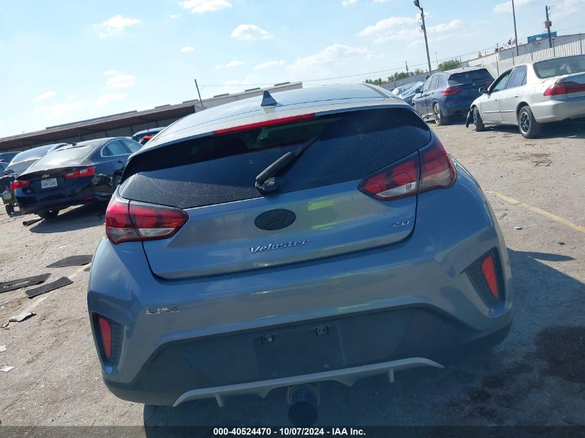 2019 Hyundai Veloster 2.0 VIN: KMHTG6AF9KU013982 Lot: 40524470