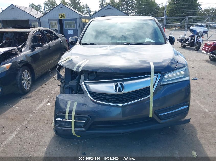 2014 Acura Mdx Technology Package VIN: 5FRYD4H45EB007104 Lot: 40524650