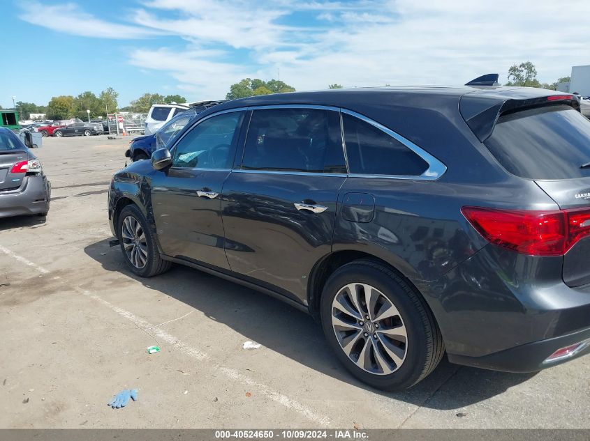 2014 Acura Mdx Technology Package VIN: 5FRYD4H45EB007104 Lot: 40524650