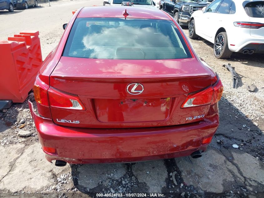 2009 Lexus Is 250 VIN: JTHBK262492085450 Lot: 40524703