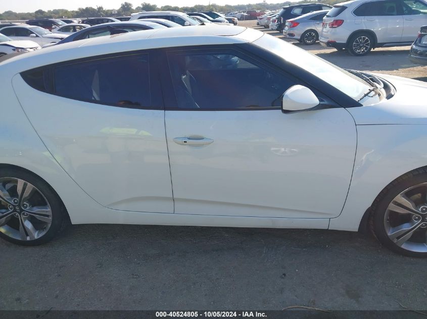 2016 Hyundai Veloster VIN: KMHTC6AD6GU299615 Lot: 40524805