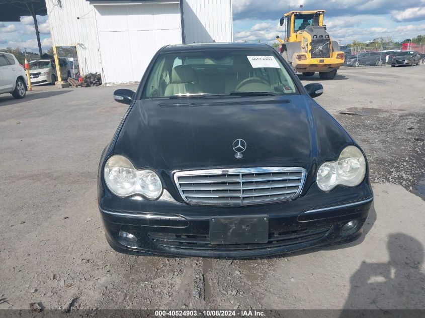 2006 Mercedes-Benz C 280 Luxury 4Matic VIN: WDBRF92H76F780564 Lot: 40524903