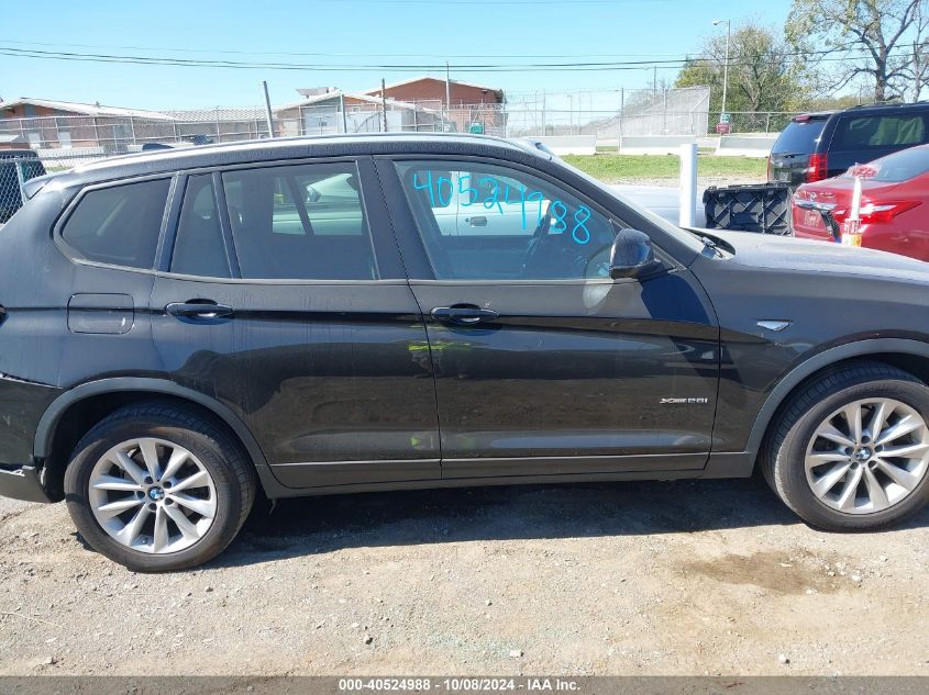 2016 BMW X3 XDRIVE28I - 5UXWX9C55G0D85035