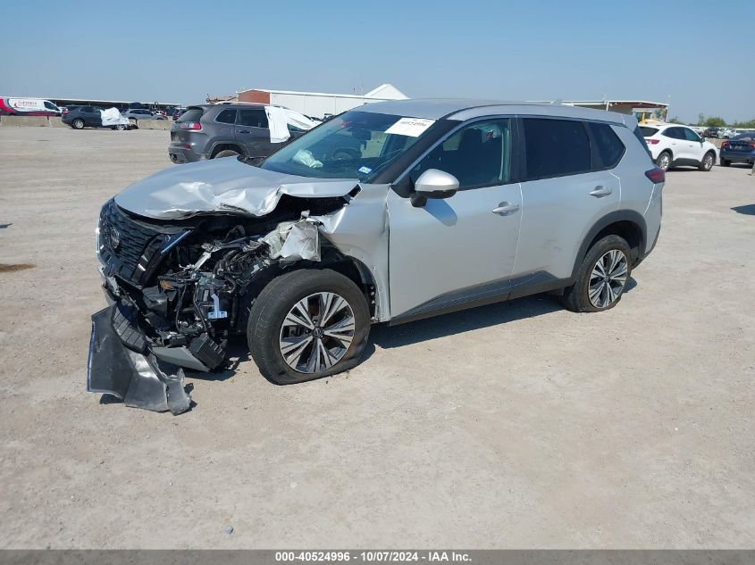 2022 Nissan Rogue Sv Intelligent Awd VIN: 5N1BT3BB1NC708873 Lot: 40524996