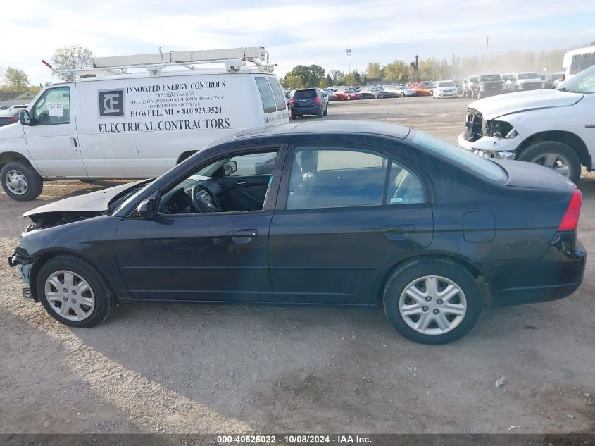 2003 Honda Civic Ex VIN: 2HGES26733H579373 Lot: 40525022