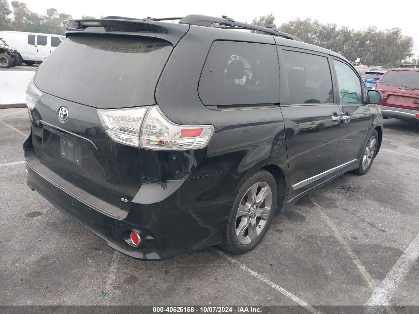 5TDXK3DC4DS386858 2013 Toyota Sienna Se 8 Passenger