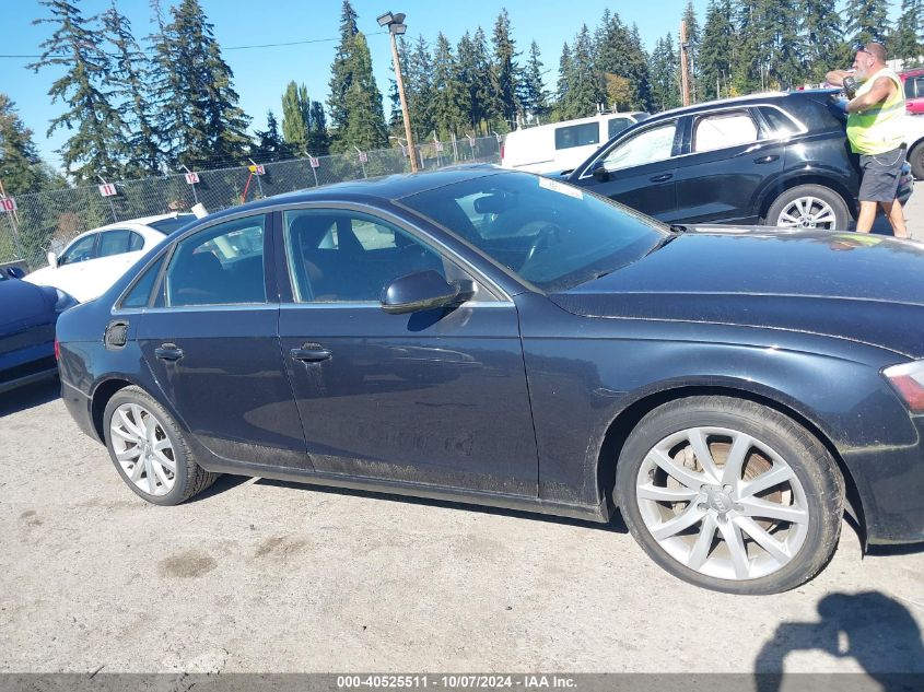 2013 Audi A4 Premium Plus VIN: WAUEFAFL5DN047851 Lot: 40525511