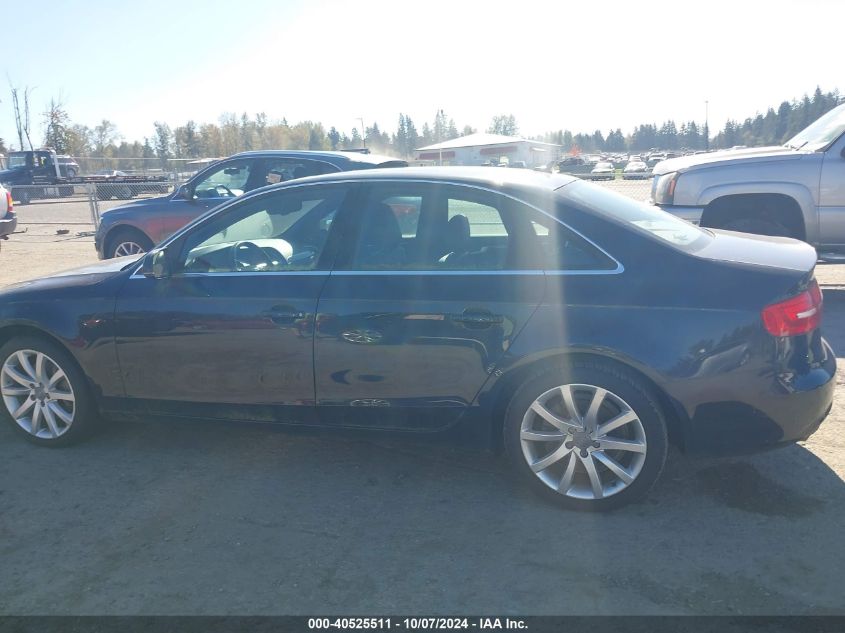 2013 Audi A4 Premium Plus VIN: WAUEFAFL5DN047851 Lot: 40525511