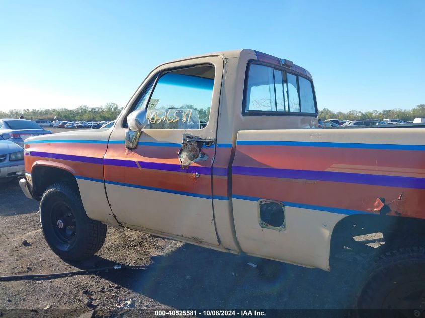 1985 Chevrolet K10 VIN: 1GCEK14H7FF370938 Lot: 40525581