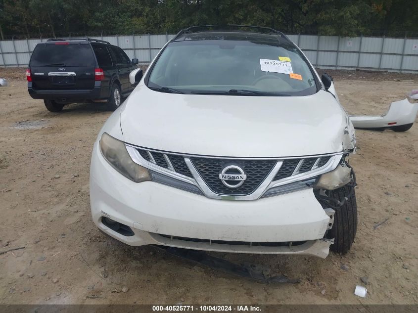 2012 Nissan Murano Sl VIN: JN8AZ1MU1CW104029 Lot: 40525771